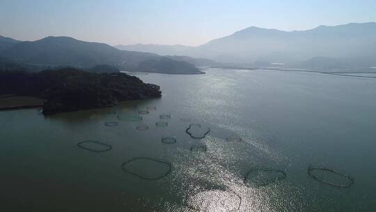 福建霞浦海边渔圈