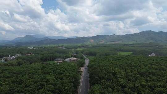 山间公路航拍空镜