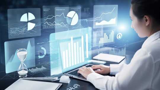 智慧科技数字化商务办公ai素材原创