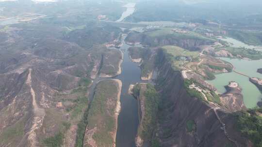 郴州高椅岭丹霞地貌风景区航拍