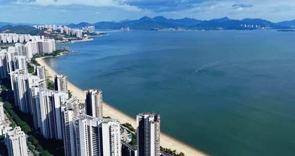 惠州小径湾海滨沙滩航拍0223_D