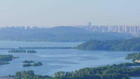 武汉东湖风景区夏季风光