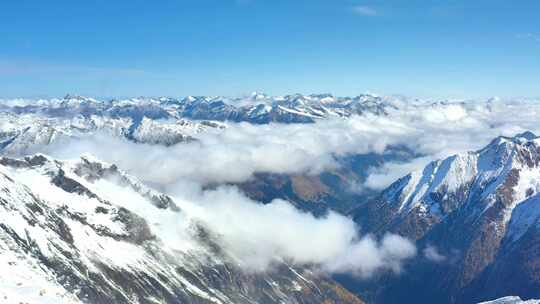 川西雪山之巅视频素材模板下载