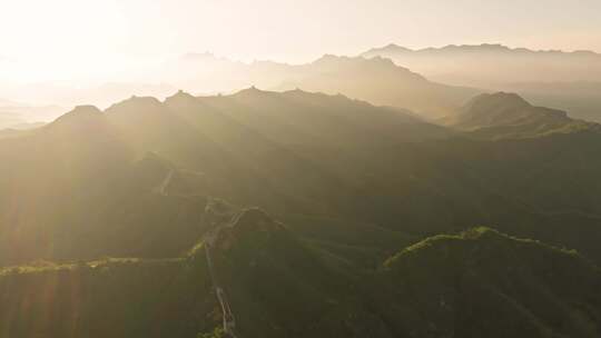 中国万里长城日出