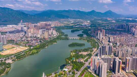 4K广东清远市飞来湖延时2