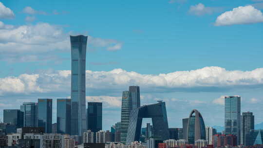 北京CBD核心区中国尊白天延时-4K25P
