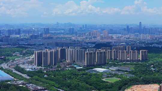 广东黄埔科学城周边航拍