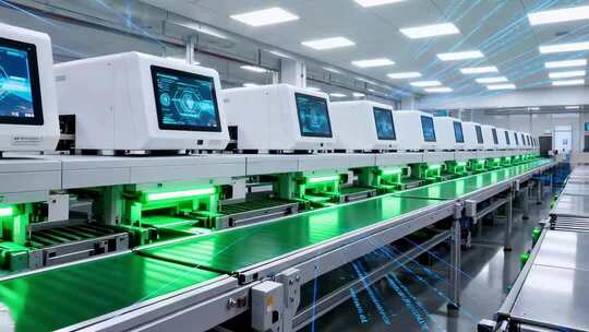 工厂生产线及电子设备场景