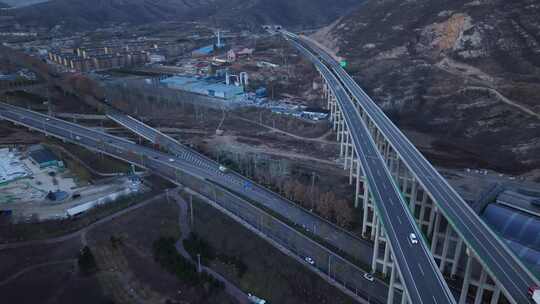 公路 山区道路 村村通  行驶 石家庄井陉县