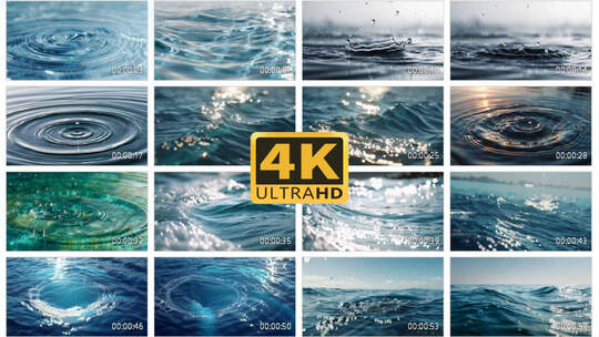 4K水流液体流体溪流溪水2高清在线视频素材下载