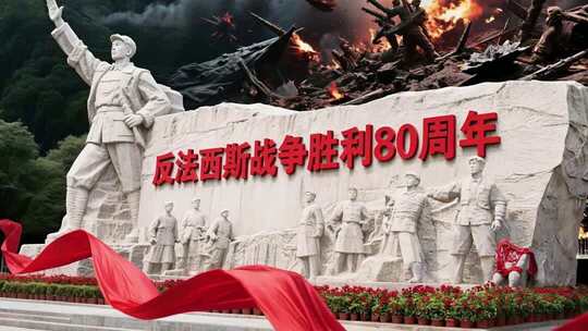 反法西斯战争胜利80周年雕塑