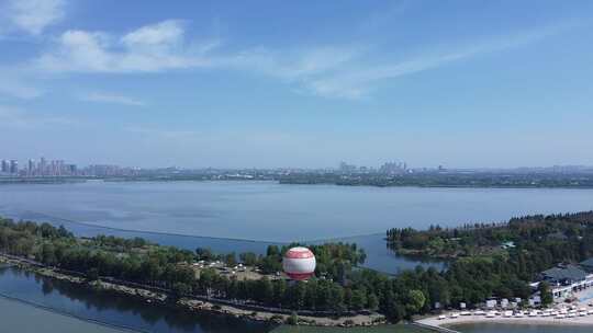 武汉东湖风景区航拍