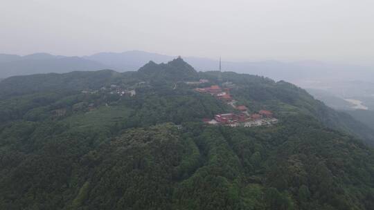 航拍湖南靖州飞山景区