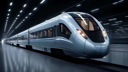 未来城市穿梭之旅有轨电车极速体验