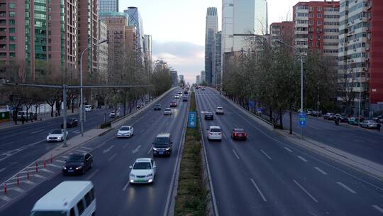 北京京广桥车流城市车流