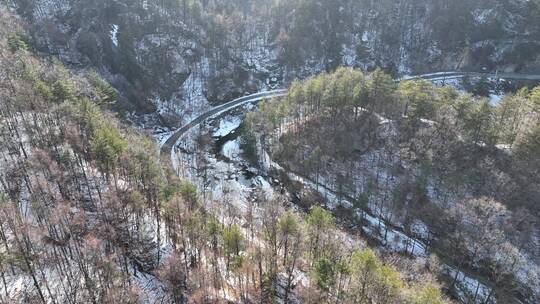 白云山雪景云海山峰航拍