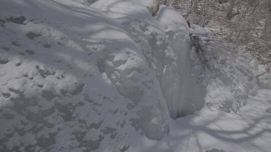 冬季北方冰雪光阴变化LOG视频素材