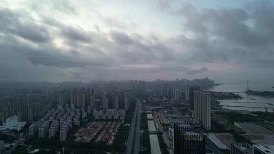 广东汕头城市建设汕头大景航拍