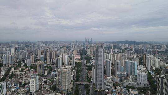 航拍广西南宁城市宣传片地标建筑