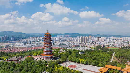 【延时】楚雄城市风景福塔