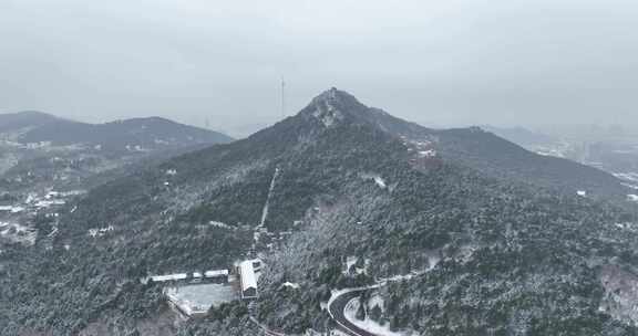 千佛山雪景航拍        荐