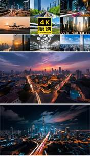 _中国城市发展城市建设城市交通改革开放高清在线视频素材下载