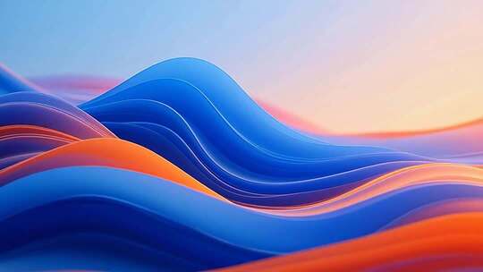 抽象动感彩色波浪背景素材