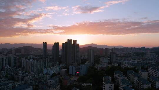 福建福州航拍4K夜景空镜