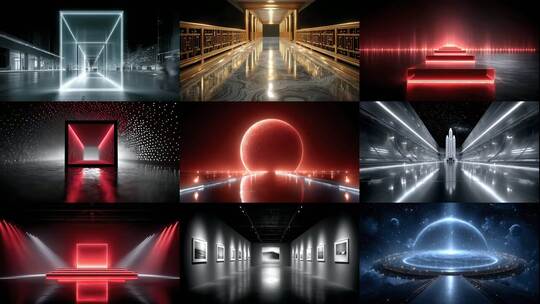 奇幻光影空间视觉漫游(前149S为快速预览)