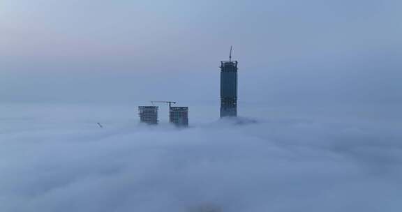 深圳超级总部罕见唯美云海