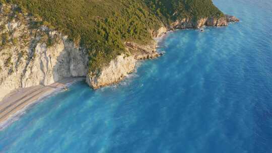 海岸，海滨，天线，海岸线