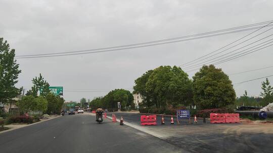 城市道路马路街头景象实拍