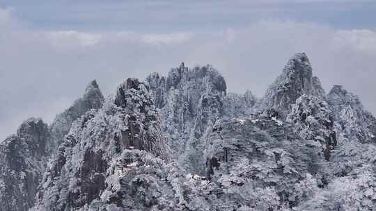 安徽黄山雪景