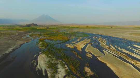 非洲纳特龙湖 伦盖火山 非洲自然风光