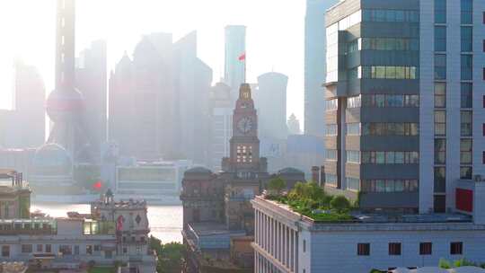 上海日出 上海海关大楼 万国建筑 上海