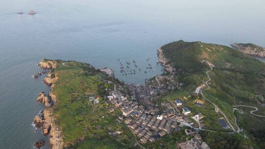 航拍福建宁德四礵列岛海岛风光