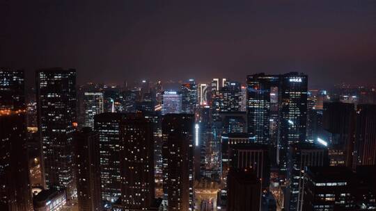 【4k】成都高新区白天夜景航拍视频素材模板下载