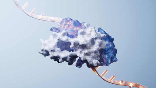 生物科技概念RNA基因3D渲染视频素材模板下载