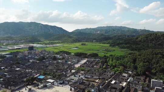 航拍美丽乡村 潮汕村落民居 揭阳市南陇村