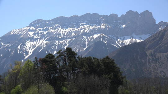 阿尔卑斯山顶景观