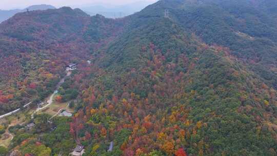 浙江绍兴会稽山大禹陵景区航拍越城区风景大