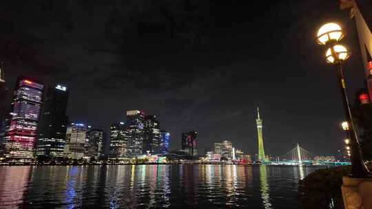 广州城市夜景城市宣传片广州夜景