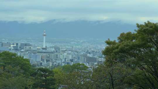 日本 京都 清水寺 大阪全景 3829