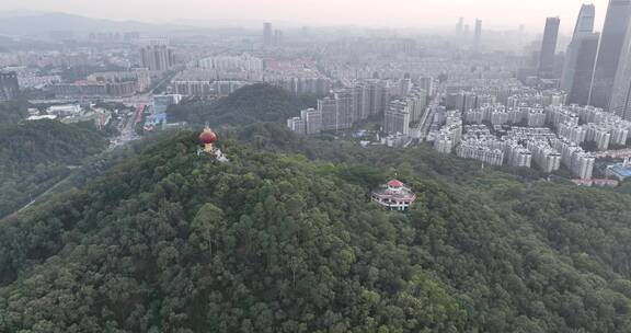 广东省东莞市城市风光航拍