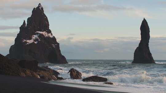 海边的岩石视频素材模板下载