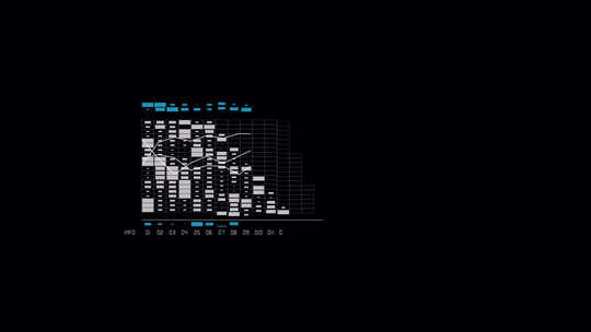 扁平UI特效动画 科技感线条HUD