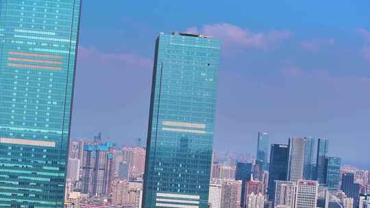 湖南长沙天心区市区高楼大厦航拍摩天大楼城视频素材模板下载