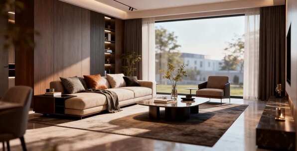 现代风格客厅室内场景