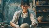 艺术家微笑快乐笑脸开心笑容自信特写3高清在线视频素材下载