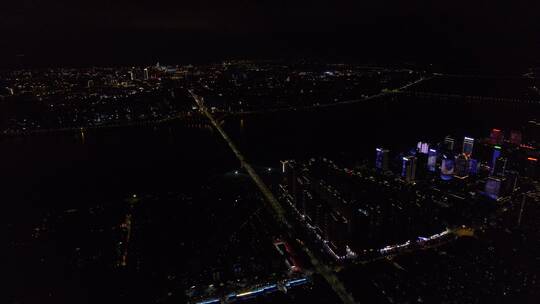 城市夜景航拍【5.4K-HDR素材】